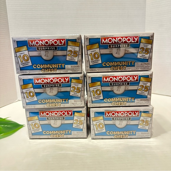 Monopoly Surprise Collectibles Community Chest New Tokens 10 Surprises Lot - Picture 2 of 9